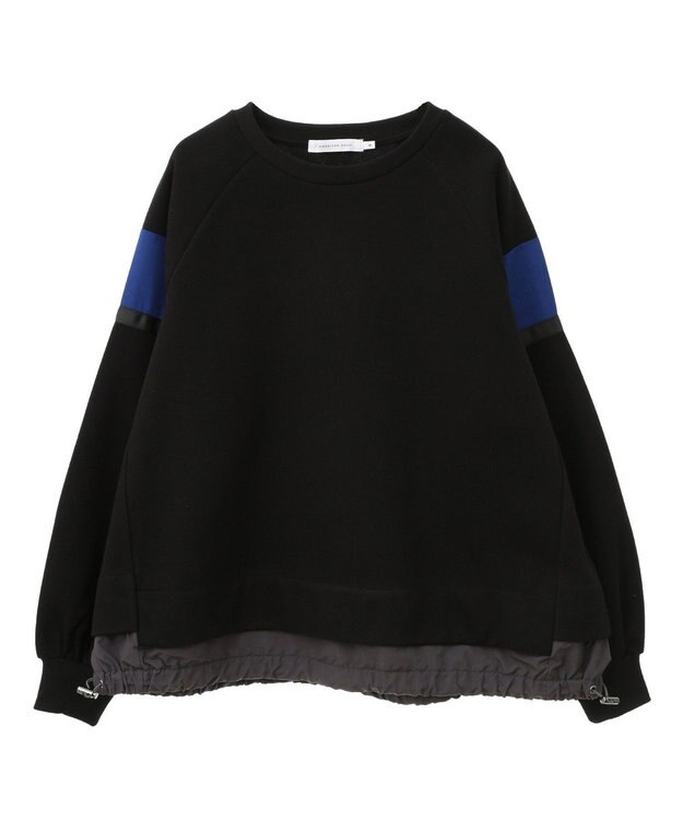 AMERICAN HOLIC ドロストライン切替ポンチプルオーバー Black