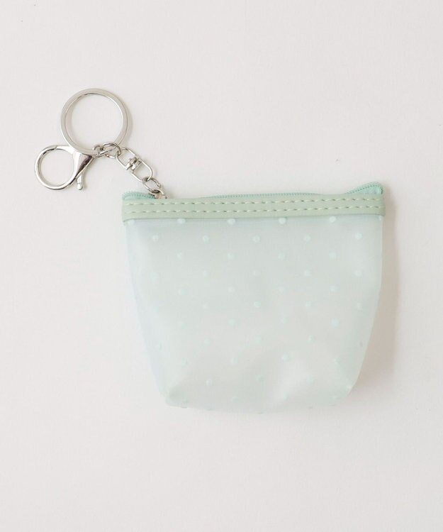 WEGO ドットミニポーチ グリーン