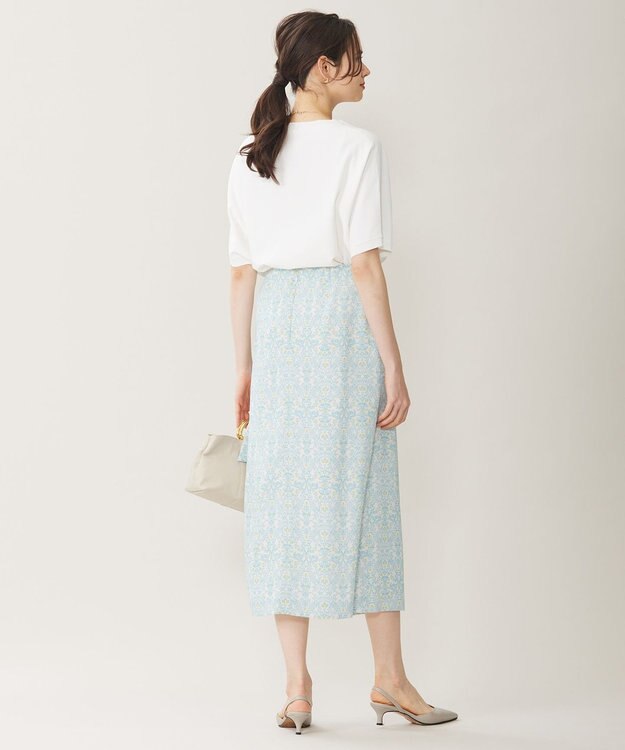 自由区 【WEB限定カラーあり・接触冷感・UVカット】クレープストレッチドルマン ニット オフホワイト