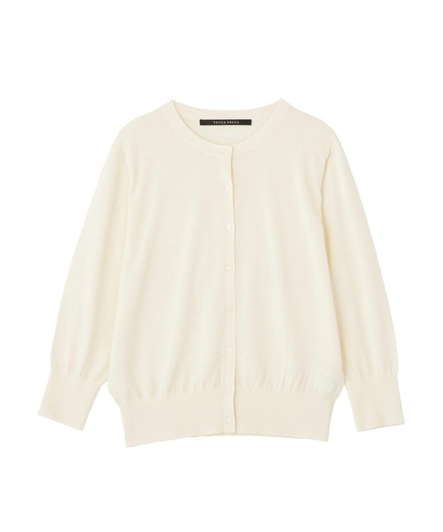 YECCA VECCA 【マシンウォッシャブル】カーディガン Off White