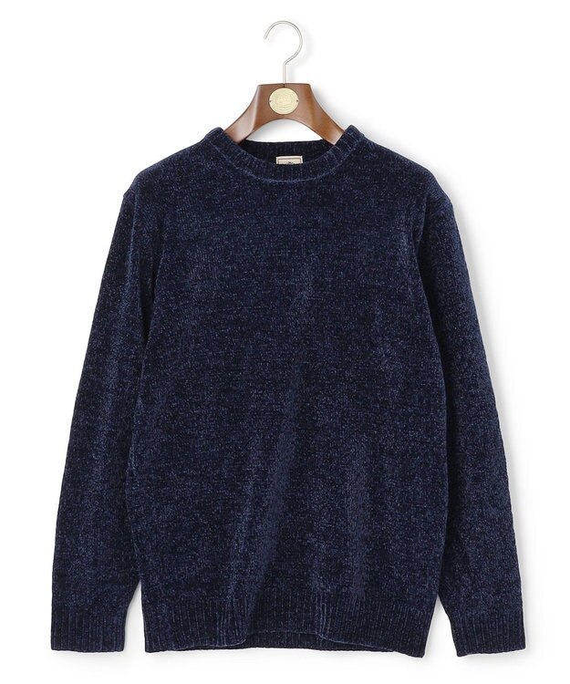 J.PRESS MEN 【WEB・一部店舗限定】モールクルーネック ニット ネイビー系