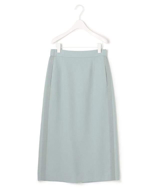 ICB 【WEB限定カラーあり・洗える】 FluidBackSatin スカート ジェイドグレー系