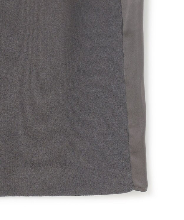 ICB L 【洗える】 クロスコンビ ワンピース チャコール系