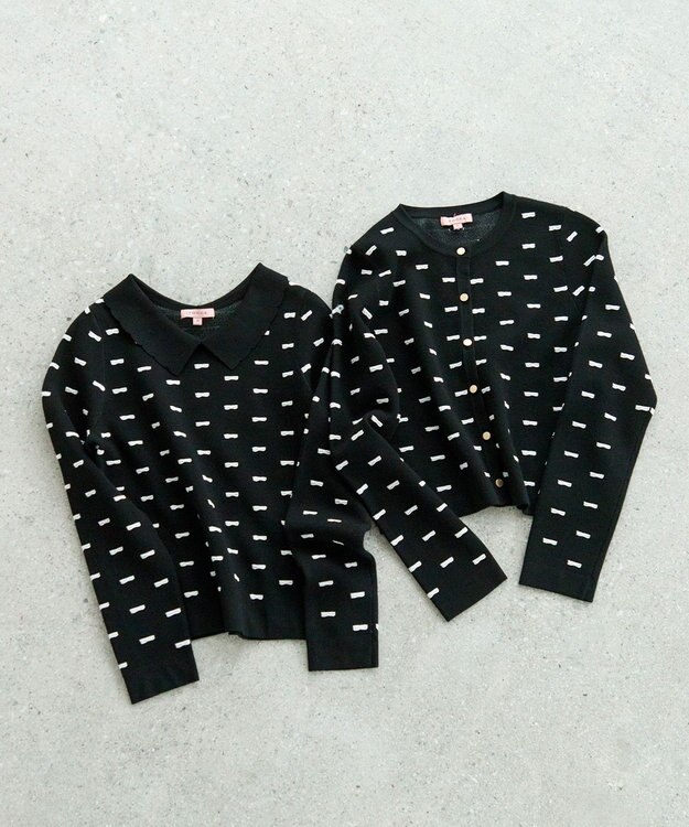 TOCCA RIBBON BLOOM カーディガン ブラック系