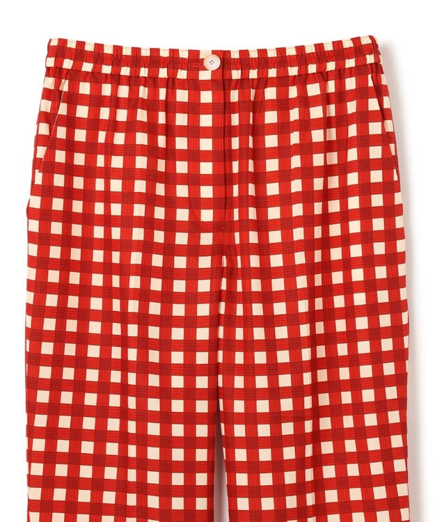 JOSEPH ヴィシー コットンシルク　クロップドトラウザーズ Crimson Combo