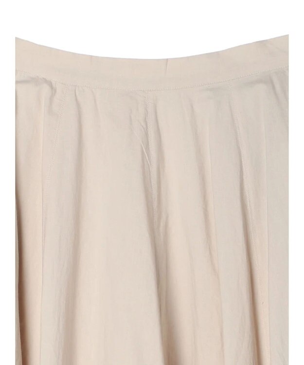 Green Parks インド綿 ボリュームポプリンスカートII Light Beige