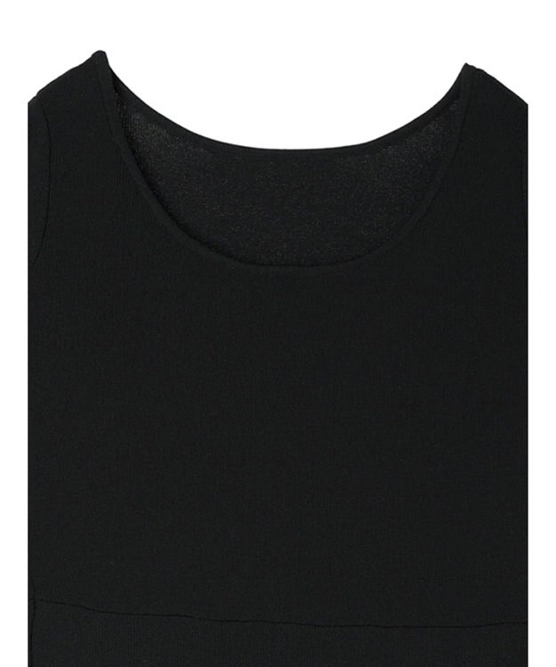 Green Parks フレアニットワンピース Black