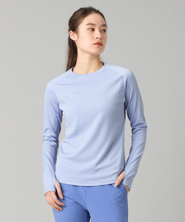 Chacott Chacott BALANCE ランナーズロングスリーブTシャツ ヒヤシンス