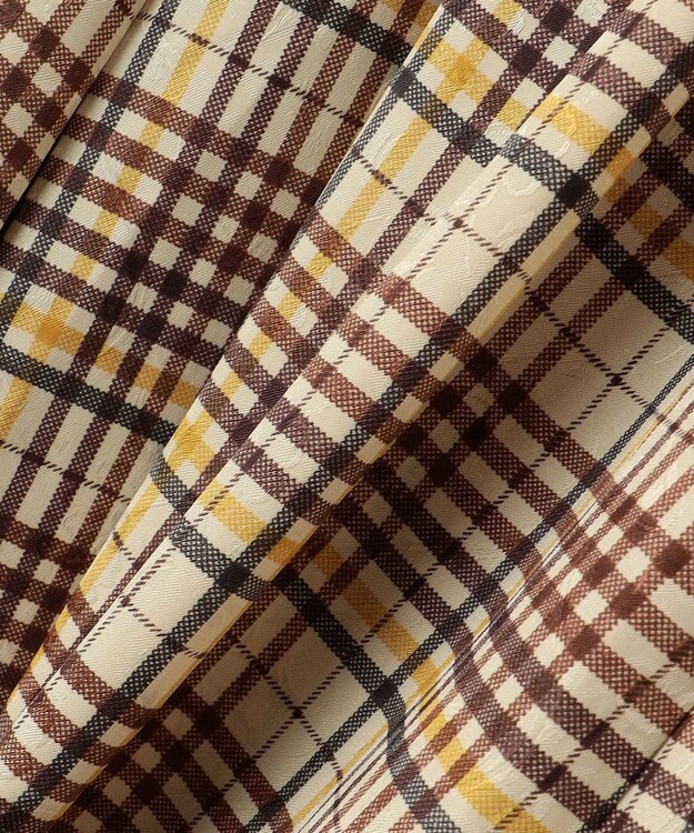 J.PRESS YORK STREET 【WOMEN】チェックフレアスカート ベージュ系3