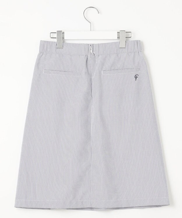 23区GOLF セットアップ企画【23Fondation/WOMEN】【吸水速乾】サッカーストライプ ツーピース ネイビー系2