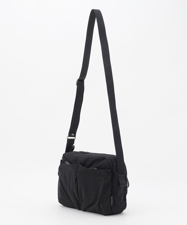 LA BAGAGERIE 【MONICA】フロントポケットショルダーバッグ ブラック