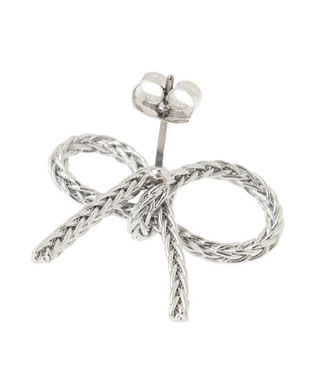 Green Parks ・ＨＡＬＦ　ＴＩＭＥ　リボンピアス Silver