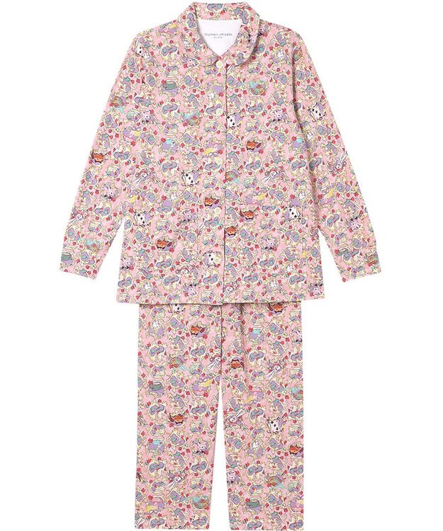 tsumori chisato SLEEP ツモリチサト パジャマ 綿100%(本体) 天竺素材 長袖 9分丈 レディース UDX592 /ワコール ピンク