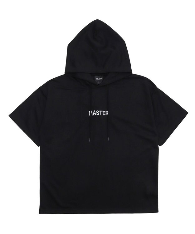 WEGO 【MLXLサイズ展開】ストレートラインプルパーカー（SS） ブラック