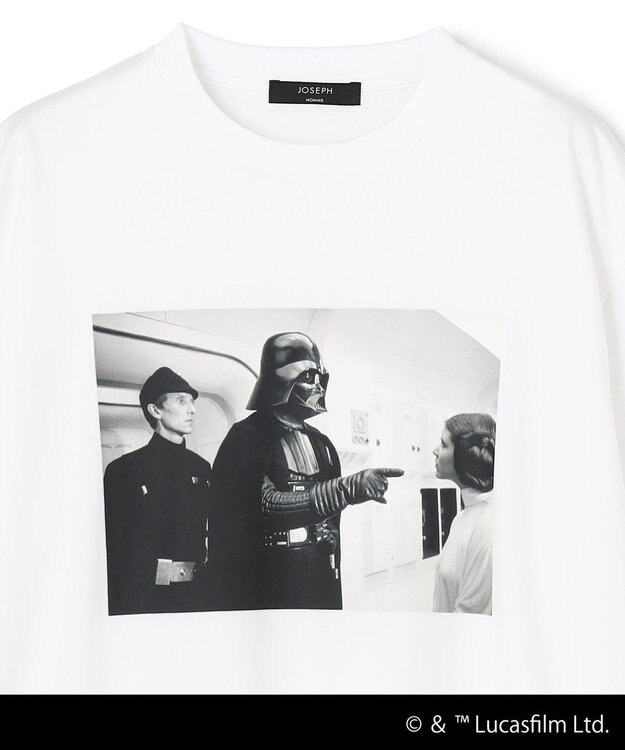 JOSEPH HOMME 【WEB限定】【スター・ウォーズ 】 JOSEPH HOMME スター・ウォーズ / リラックスフォルム クルーネックプリントTシャツ ホワイト系1