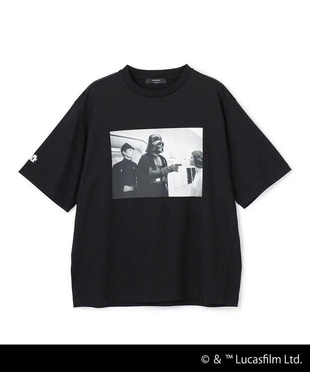 JOSEPH HOMME 【WEB限定】【スター・ウォーズ 】 JOSEPH HOMME スター・ウォーズ / リラックスフォルム クルーネックプリントTシャツ ブラック系1