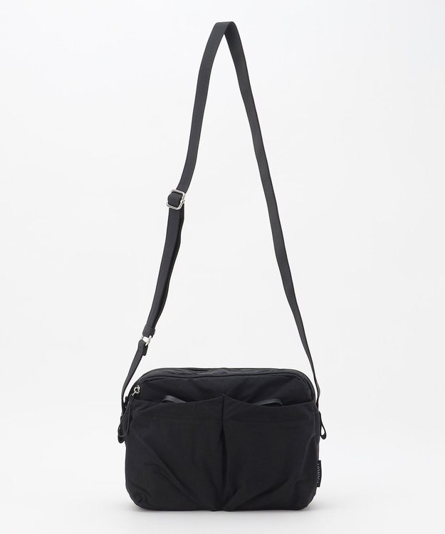 LA BAGAGERIE 【MONICA】フロントポケットショルダーバッグ ブラック