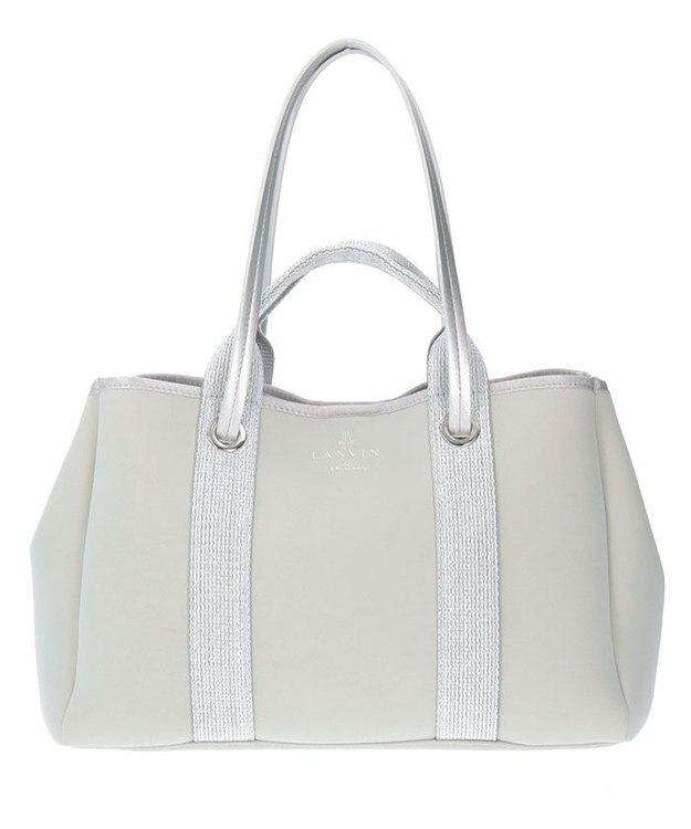 LANVIN en Bleu バリエ ポーチ付きトート グレー
