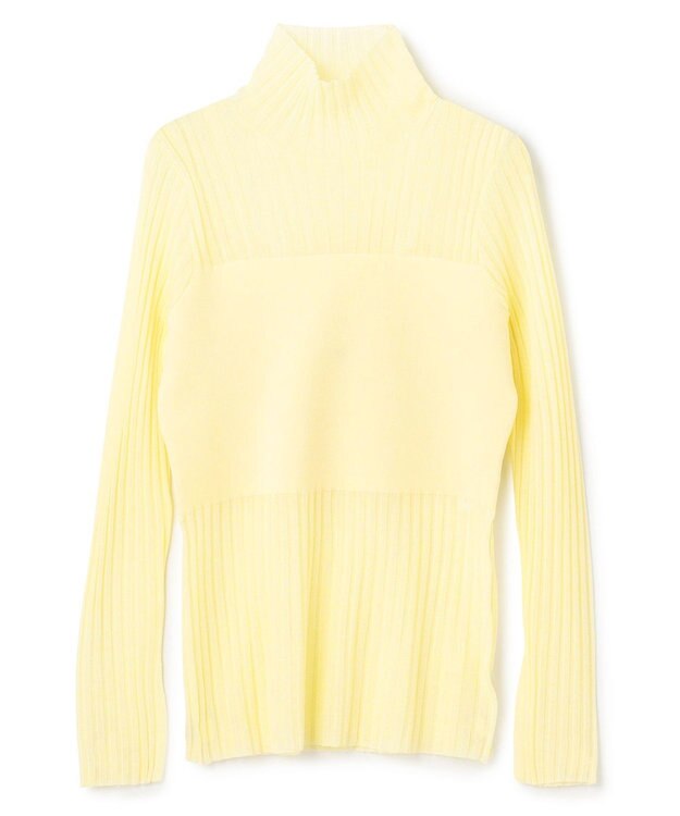 uncrave シアーニット コンビトップス クリームイエロー