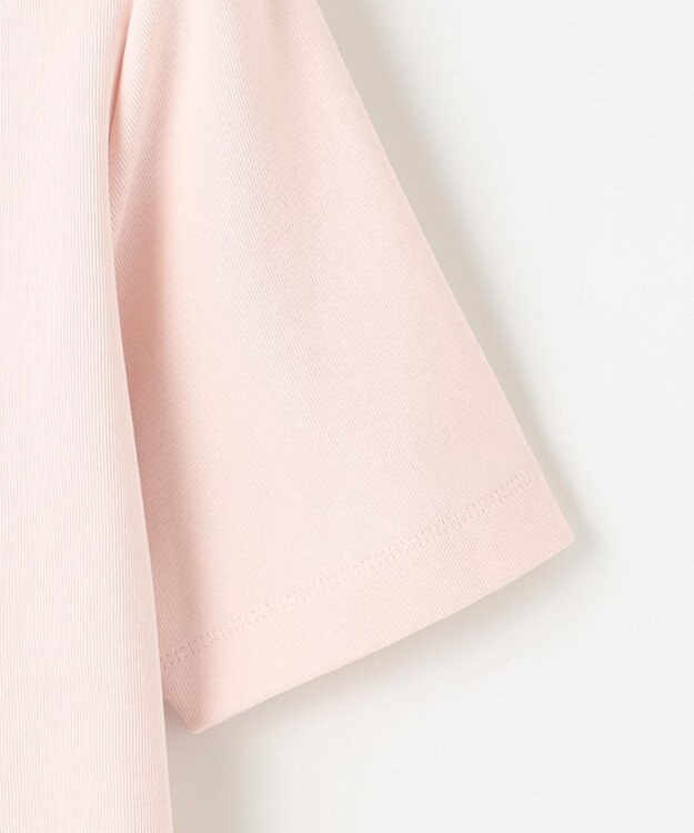 Feroux 【洗える】ワンポイント刺繍Tシャツ ピンク系