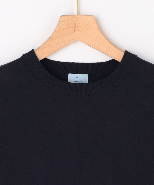 組曲 【先行予約】コットンフラワーレーシープルオーバー ニット ネイビー系