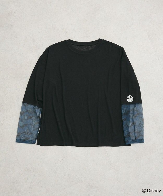 Green Parks ナイトメア／袖シアーＴシャツ Black