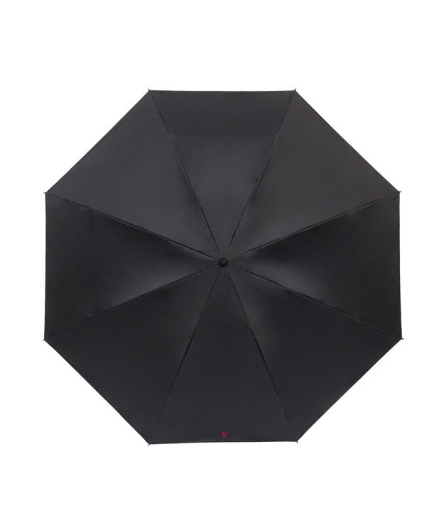 MOONBAT 【遮光率100％/遮熱/UV/大寸/軽量】POLO RALPH LAUREN（ポロ ラルフローレン）晴雨兼用日傘  ポロポニー 無地 折りたたみ傘 大きめ ブラック