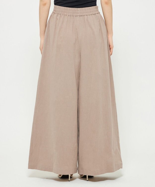 uncrave コットンリネンボイル ワイドパンツ トープ