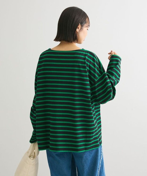 Green Parks ボーダーゆるチュニック Green