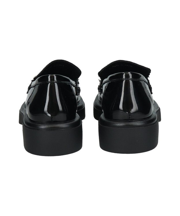 Bridget Birkin 【Round About】チェーンビットタッセルローファー ブラックエナメル