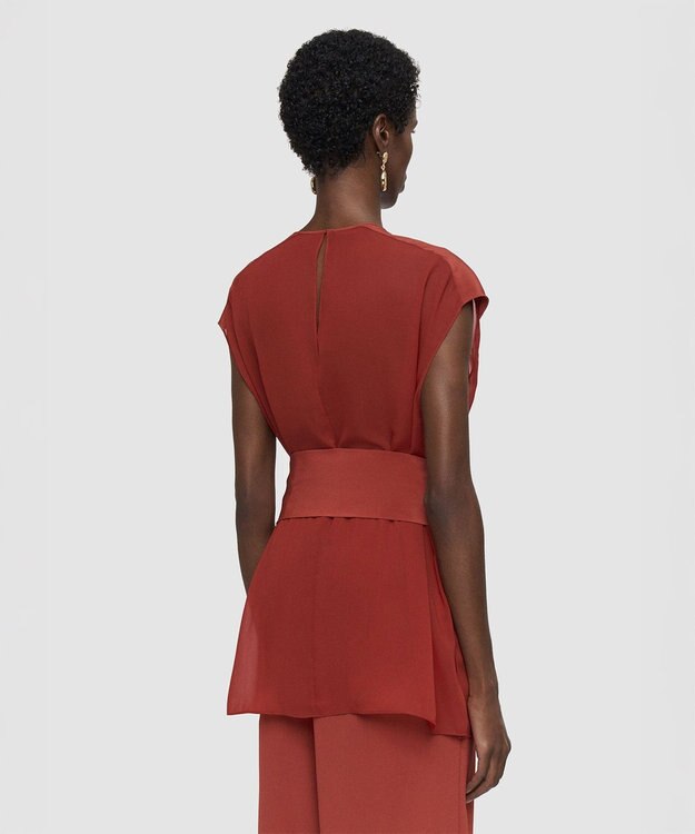 JOSEPH クレープドソワコンビ　ブラウス　KNIZA Spice