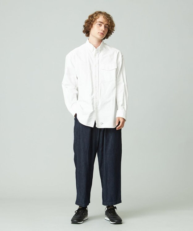 J.PRESS YORK STREET 【UNISEX】オックス起毛 シャツ/B.D. ホワイト系