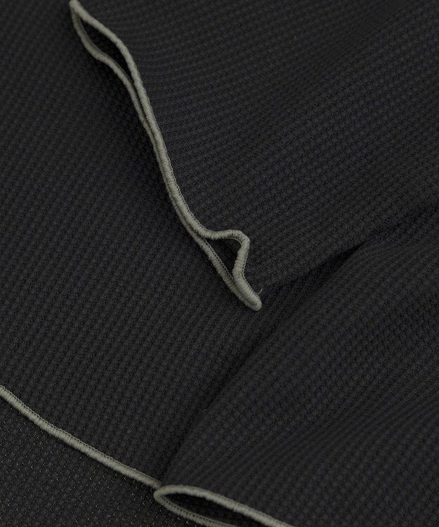 AMERICAN HOLIC ワッフル配色メロープルオーバー Black