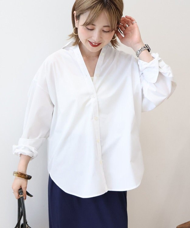 AMERICAN HOLIC イージーケアブロードシャツ Off White