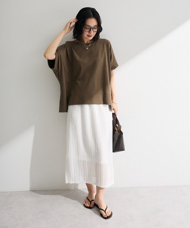 Green Parks 楽しゃれカットプルオーバー Khaki