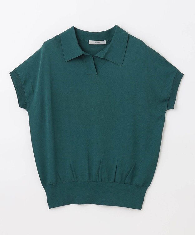 ANY 【接触冷感/UVケア/アンチピリング】クールタッチスキッパーニット グリーン