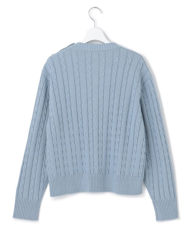 23区 S 【SLOW/一部店舗限定】ハイバルコットンブレンド ニット スカイブルー系