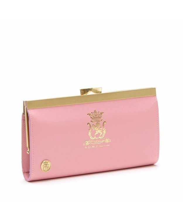 A.D.M.J. 【牛革】セブンティリリィ/ガマグチウォレット ローズ