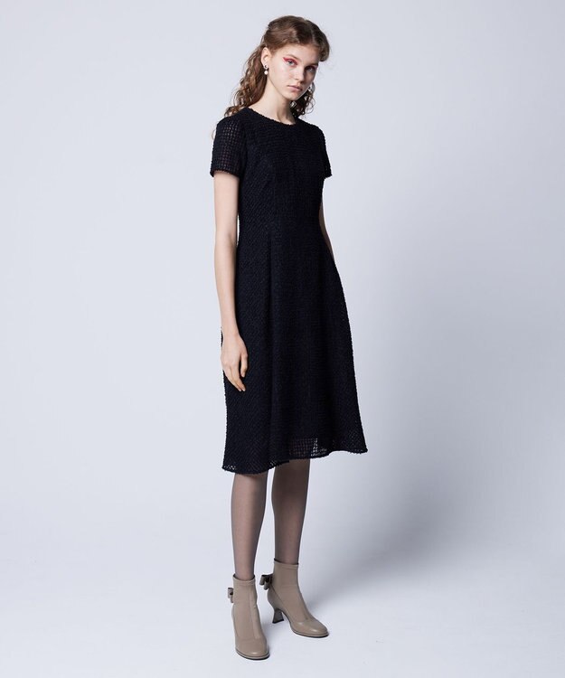 TOCCA 【洗える】CHANTILLY PUFF ドレス ブラック系