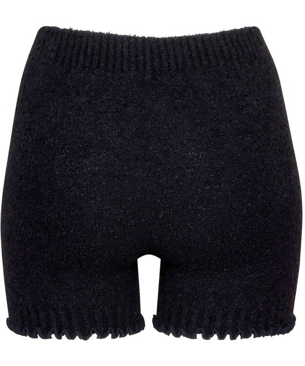 Wing あったかオーバーパンツ マシュマロ糸を使用 ここちよいフィット感 軽いはきごこち 1分丈 秋 冬 ER0695 ウイング／ワコール ブラック