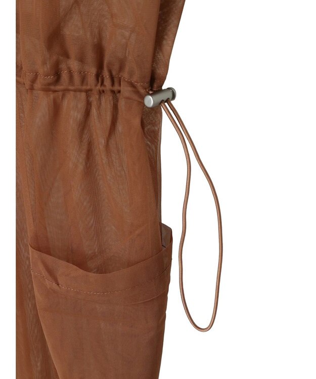 Green Parks ・ＥＬＥＮＣＡＲＥ　ＤＵＥ　チュールドロストキャミワンピ Brown