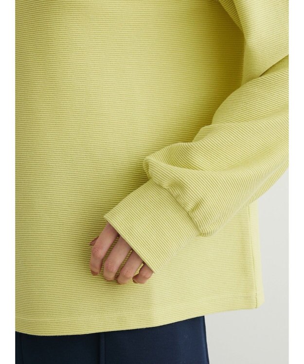 Green Parks リップル袖タックボリュームプルオーバー Yellow