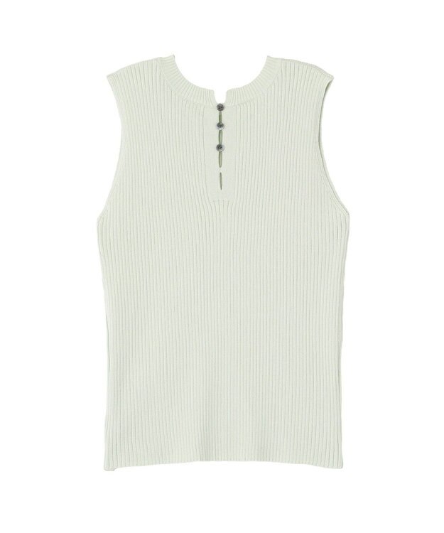 earth music&ecology 前後2WAYスリット釦タンクトップ Mint