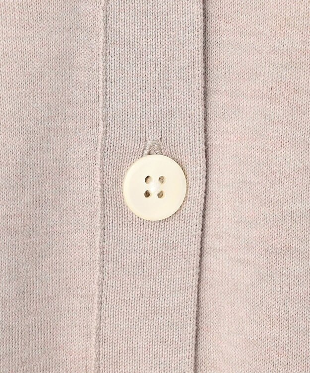 23区 【先行予約】バイカラーダブルフェイス ニット カーディガン ベージュ×イエロー