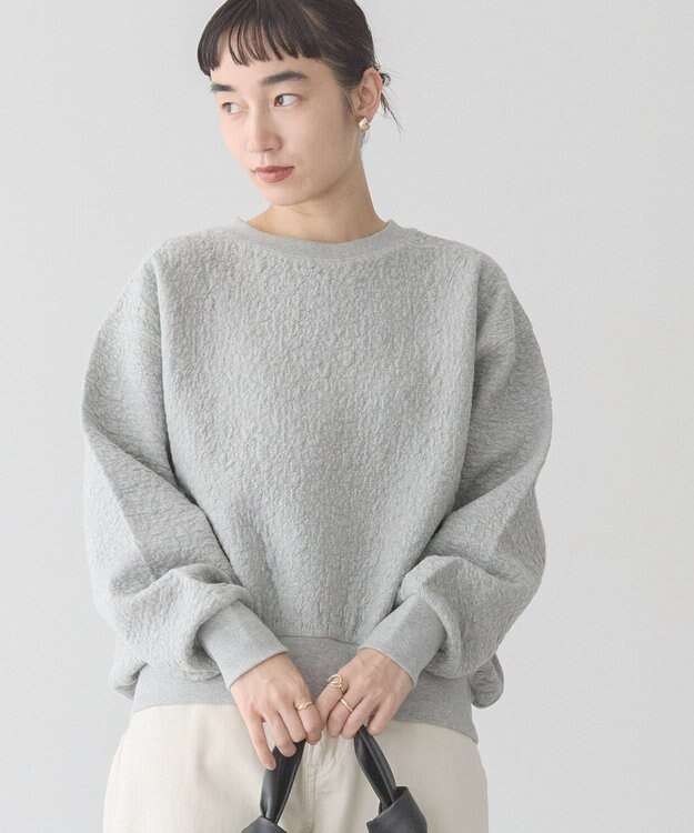 AMERICAN HOLIC フクレジャガードプルオーバー Light Gray Mixture