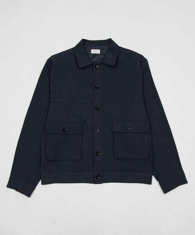 WEGO 【ユニセックス着用ITEM】ダブルポケットショートジャケット ブルーその他