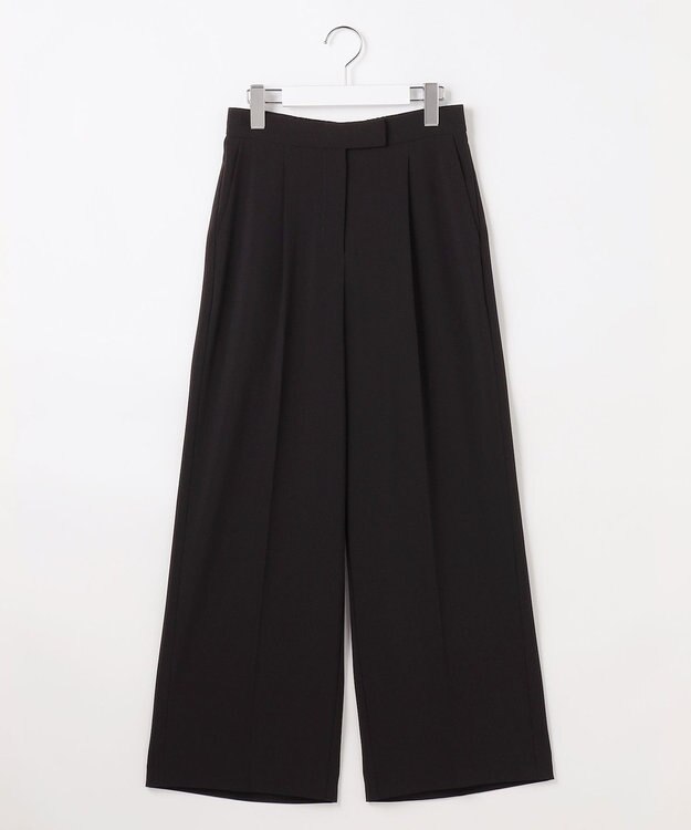 ANY SIS S 【セットアップ対応】セレモニーダブルクロス ワイドパンツ ブラック