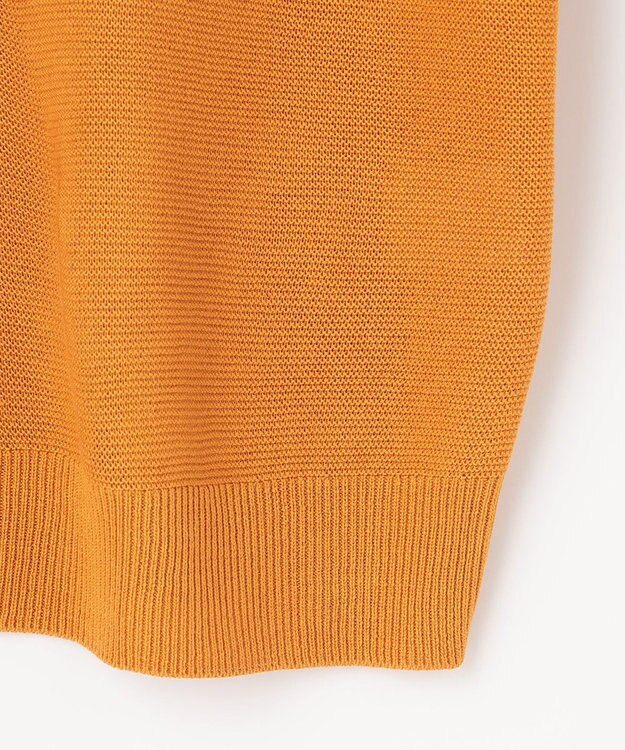 ANY 【洗濯機可/UVケア/アンチピリング】アクリルガーター バタフライスリーブニット アプリコット