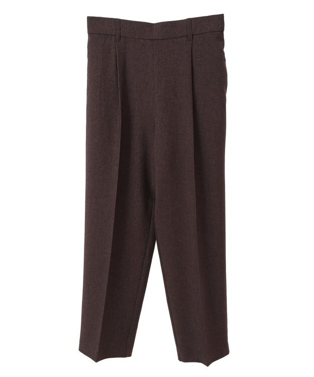 Green Parks きれいシルエット麻調パンツ（テーパード） Light Beige