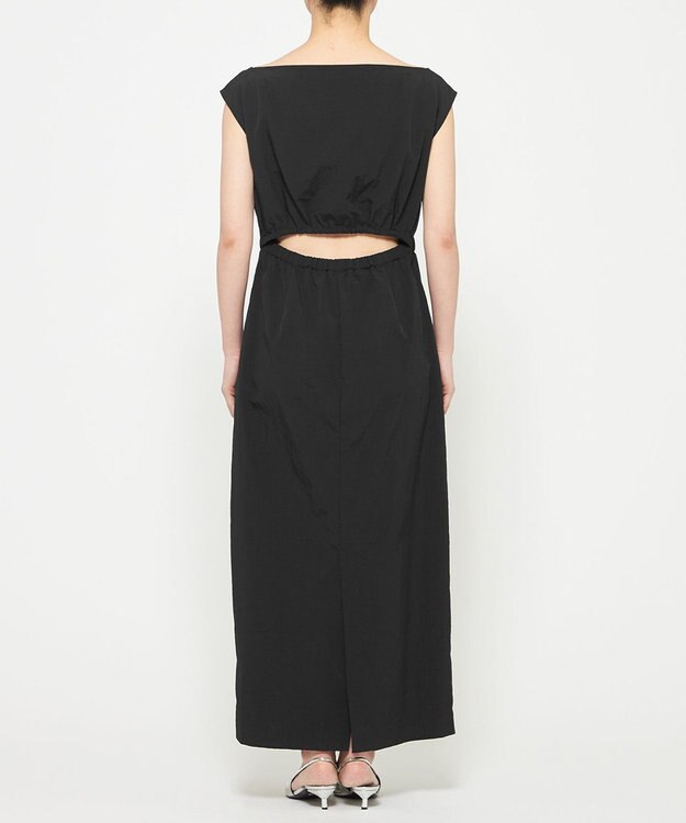 uncrave ライトプルーフナイロン ドロストワンピース ブラック